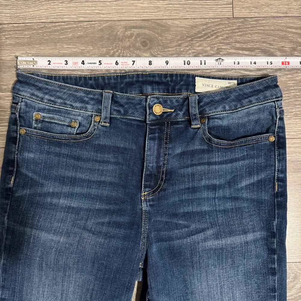Vince Camuto Womens Skinny Jeans Dark Wash Blue Size 30/10 Stretch Denim - Picture 7 of 10